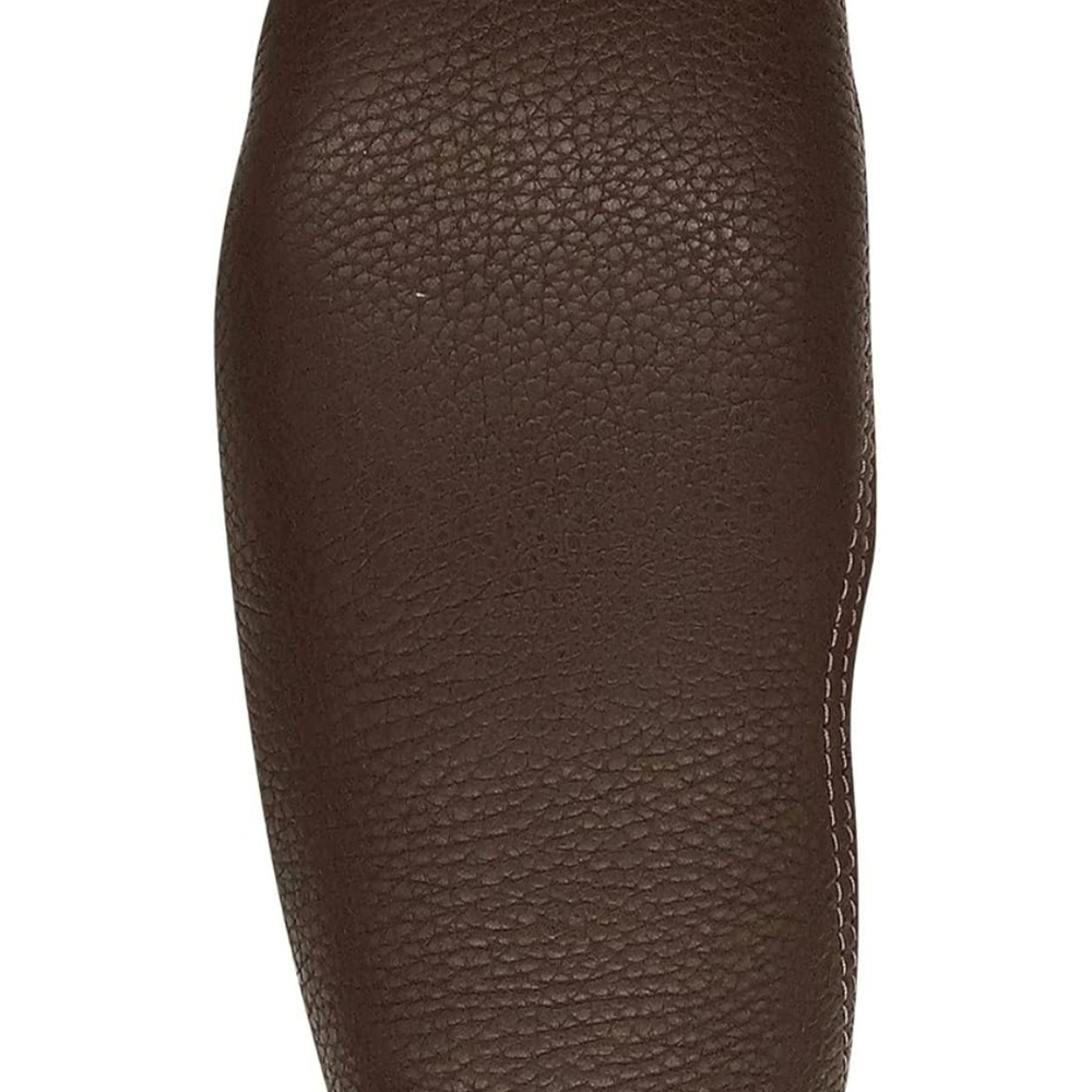 Laurentian Chief Canada Fringed Tan Leather Moccasin Boot with Southwestern Trim - Picture 6 of 6